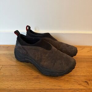 Merrell Women's Orbit Moc Gunsmoke Suede Outdoor Hiking Loafers Shoes Size 9.5